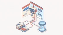 A RAG chatbot connected to a stack of documents and a vector database, answering from the user's own files