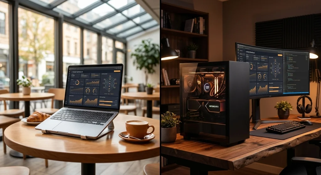 Laptop versus desktop comparison for AI machine learning development