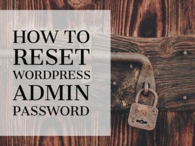 Reset WordPress Admin Password