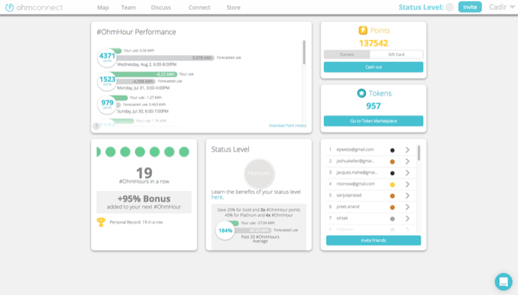 OhmConnect Dashboard v2