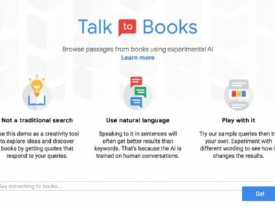 Google Talk to Books AI Service