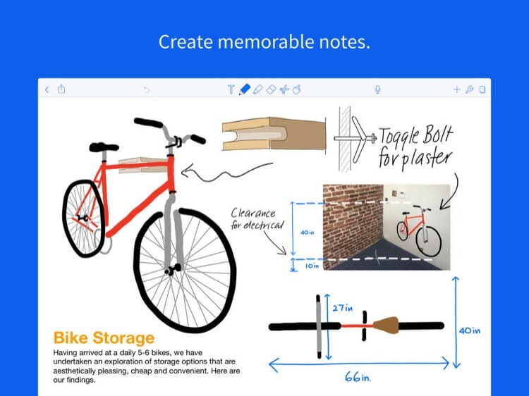 Notability App on iPad Pro