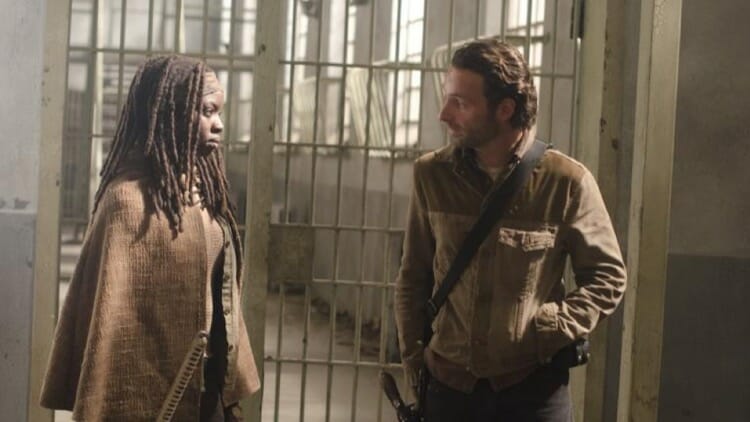 Rick and Michonne in The Walking Dead