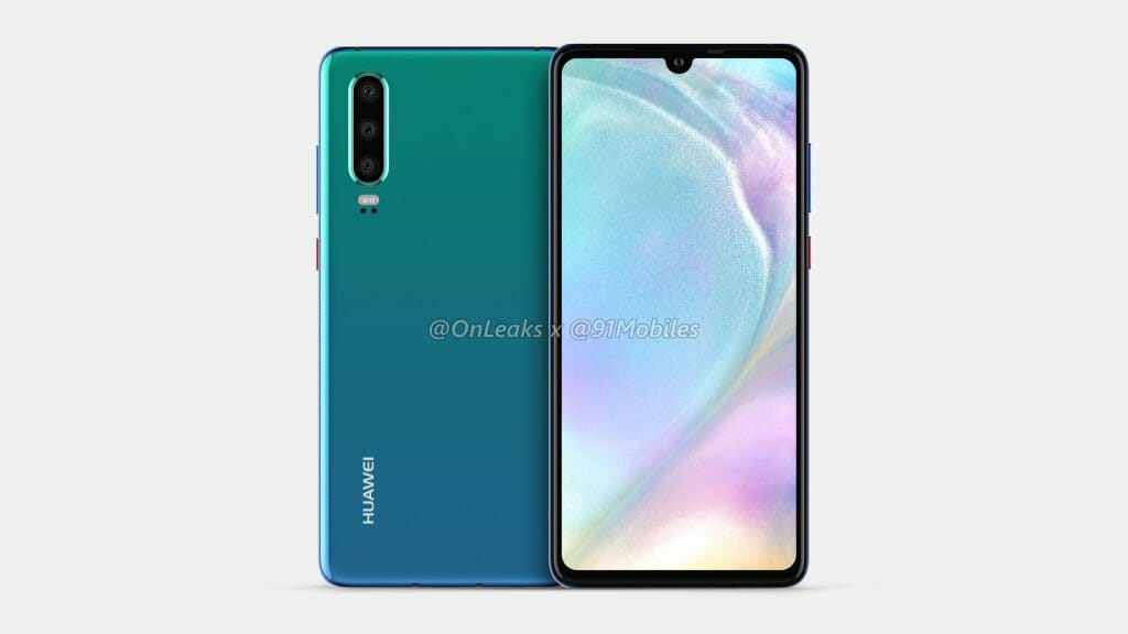 Huawei P30 and P30 Pro Renders
