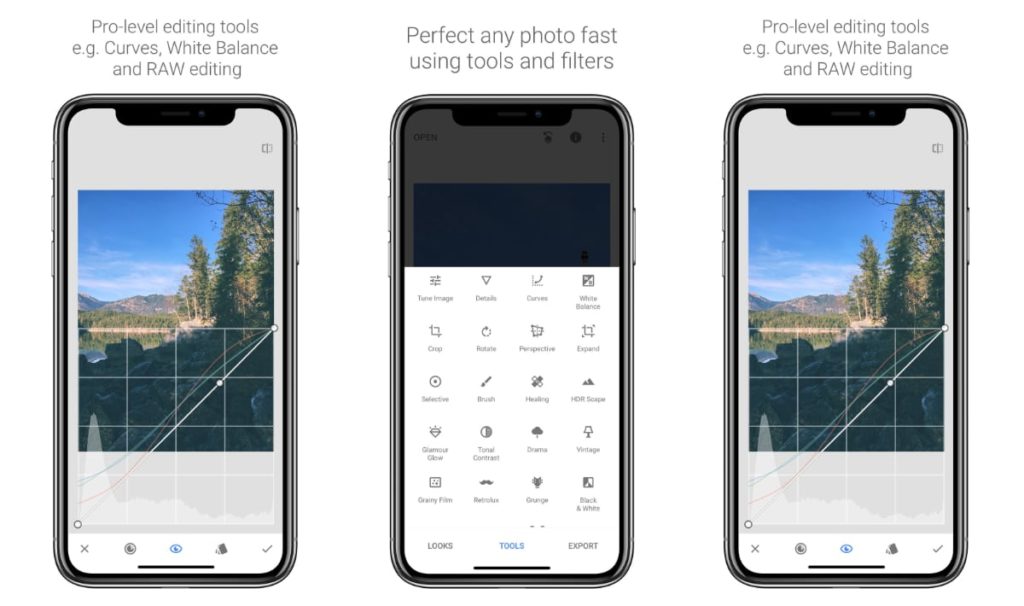 Best Photo Editor Apps for iOS - Snapseed App Screenshot