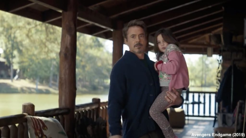 Tony Stark With His Daughter