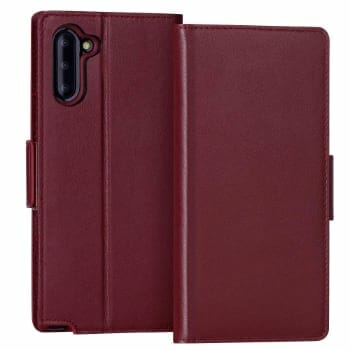 FYY Cowhide Leather Case For Galaxy Note 10