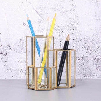 Pen Caddy AOLVO Hexagon Pen Holder