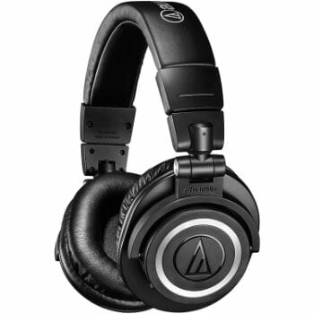 audio technica ath m50 over ear headphones