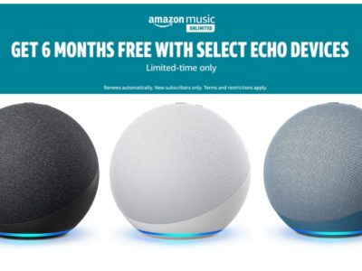 Get 6 Month of Amazon Music Unlimited With Any Echo Dot ($60 Saving)
